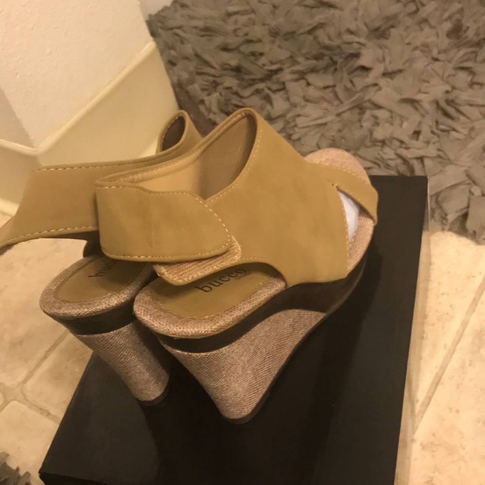 Wedges by Bucco. brand new never worn.
